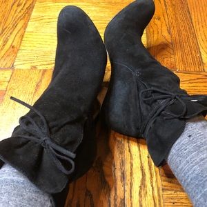 Calvin Klein black suave booties